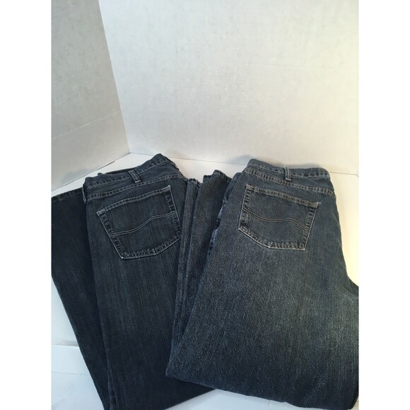 2 Pair LEE Men’s Denim Jeans Relaxed Straight 38 x 32 And Regular Fit 38 X 30 - Picture 4 of 9